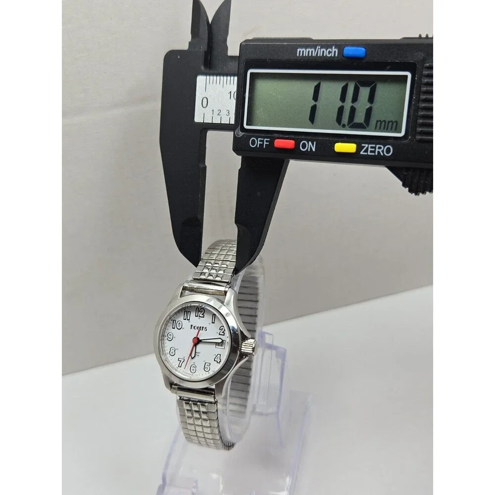 Rogers Seapearl Womens Swiss Quartz 20 ATM White Dial Date Watch New Battery